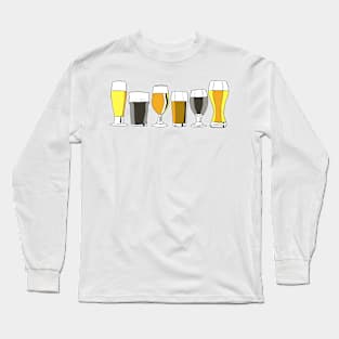 Selection of beers Long Sleeve T-Shirt